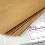 Kraft brown paper - self-adhesive label media SRA3 sheets