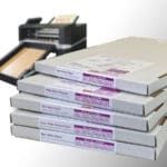 Self-adhesive sheet label media-Paper and polymer sheet labels - ColorCut White Gloss Polyester Sheet Label Media - Intec Digital labels sheet media